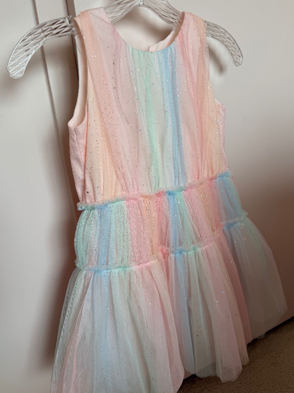 Charabia sparkly rainbow tulle dress